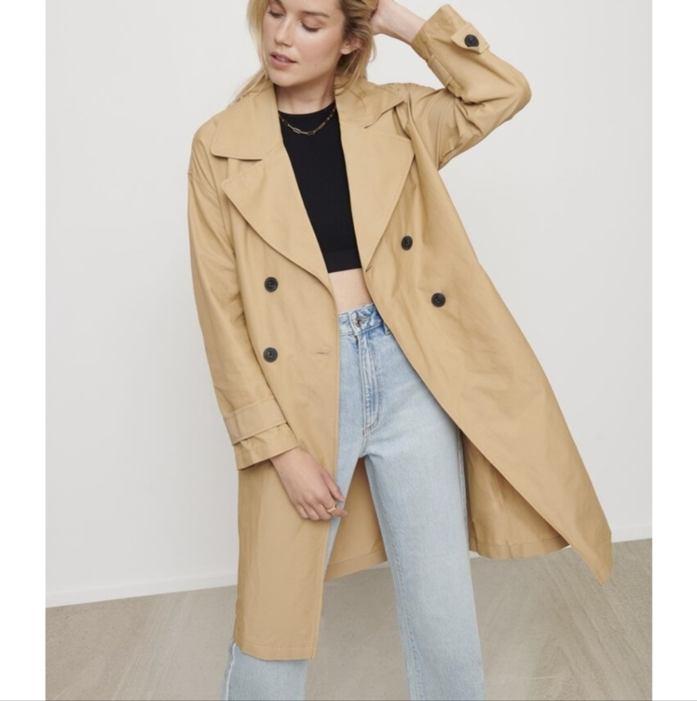 NWT Dynamite Belted Trench Coat - Picture 2 of 10